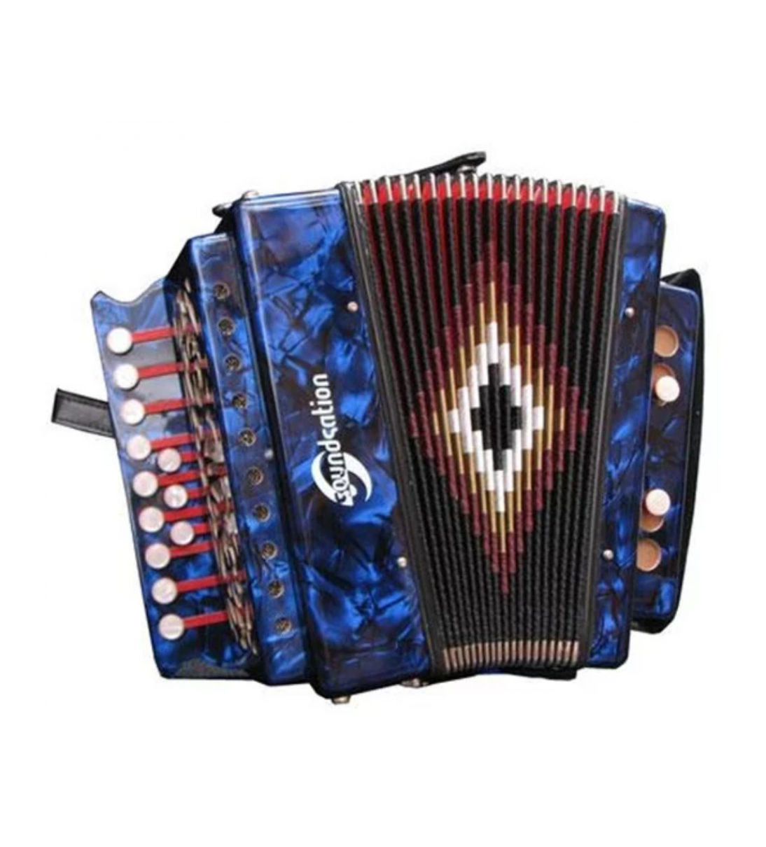 SOUNDSATION SAC-1202G-BL ORGANETTO DIATONICO IN SOL IN CELLULOIDE